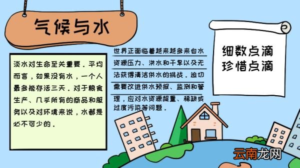 气候与水的手抄报