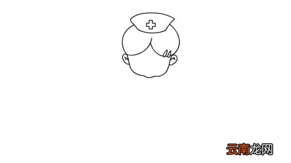 白衣天使漂亮护士简笔画画法 白衣天使漂亮护士简笔画