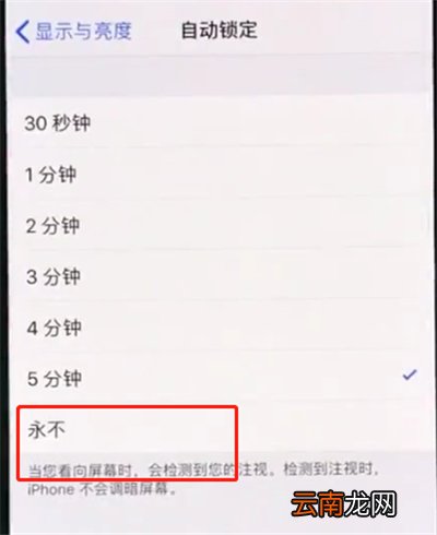 iphonexr中设置手机屏幕常亮的操作方法