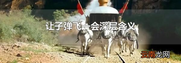 让子弹飞一会深层含义