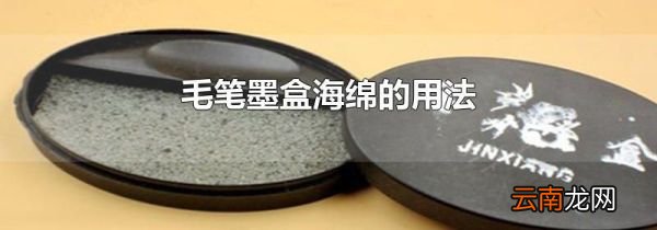 毛笔墨盒海绵的用法