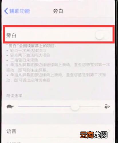 iphonexr中关闭旁白的简单步骤