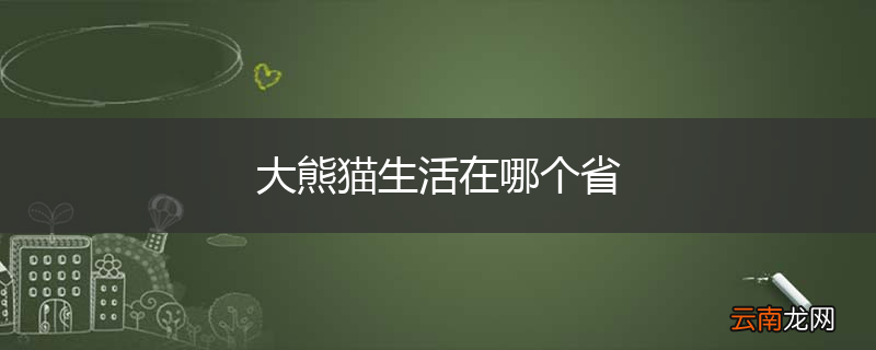 大熊猫生活在哪个省