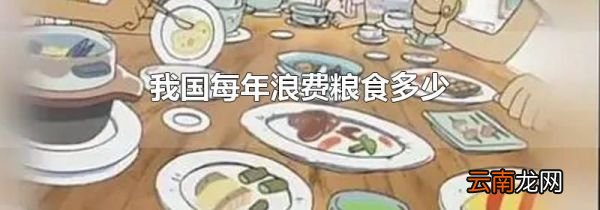 我国每年浪费粮食多少