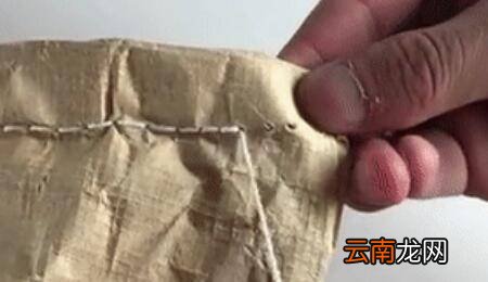 拆米袋子上的包装线绳的口诀