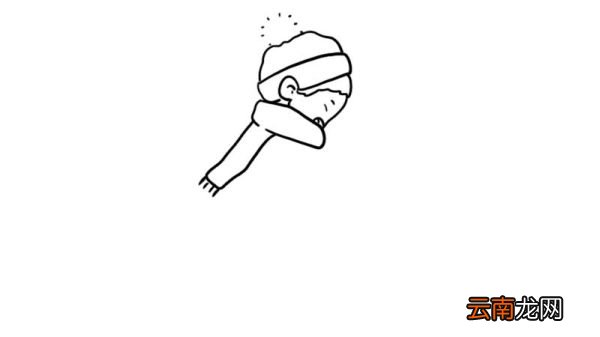扫雪简笔画