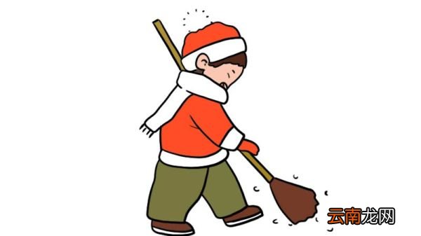 扫雪简笔画