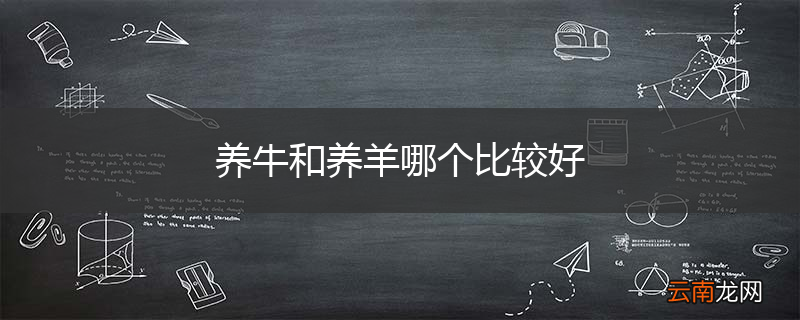 养牛和养羊哪个比较好