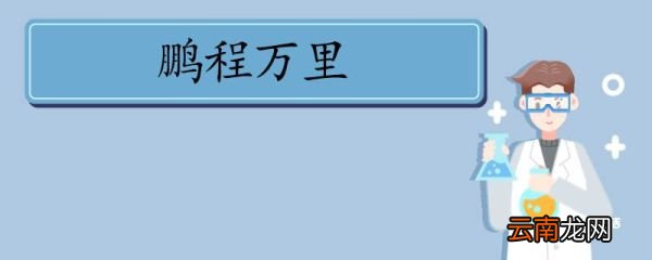 用鹏程万里造句 鹏程万里意思