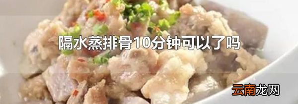 隔水蒸排骨10分钟可以了吗