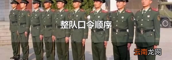 整队口令顺序