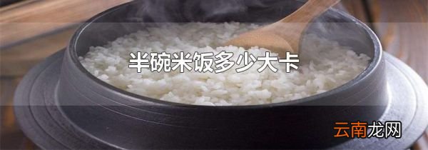 半碗米饭多少大卡