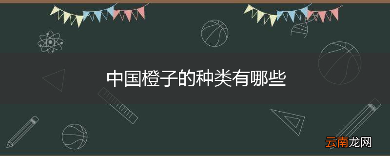 中国橙子的种类有哪些