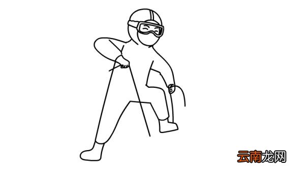 医用防护服简笔画 医用防护服简笔画画法