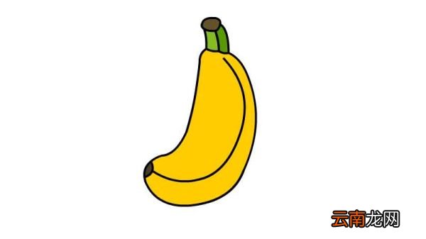 香蕉简笔画的画法香蕉简笔画的步骤
