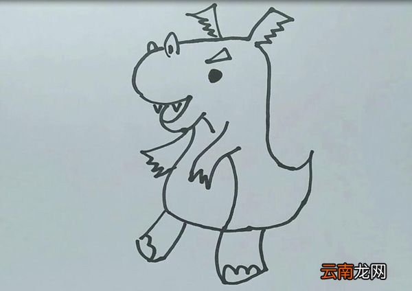 小恐龙简笔画