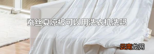 蚕丝夏凉被可以用洗衣机洗吗