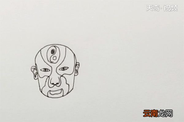 京剧脸谱简笔画