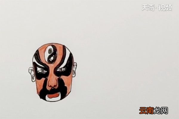 京剧脸谱简笔画
