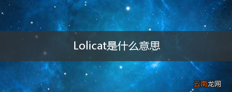 Lolicat是什么意思