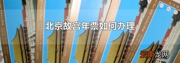 北京故宫年票如何办理