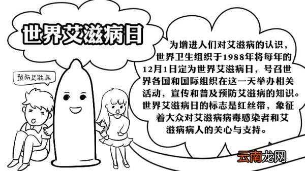 世界艾滋病日手抄报的画法