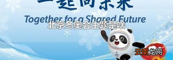 北京冬奥会主题是啥