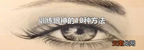 训练眼神的10种方法