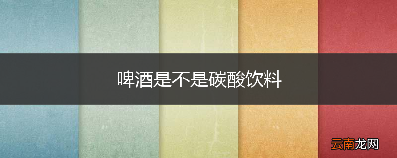 啤酒是不是碳酸饮料