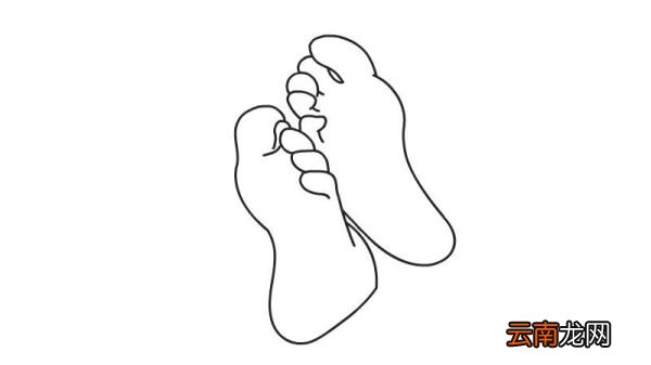 脚丫简笔画