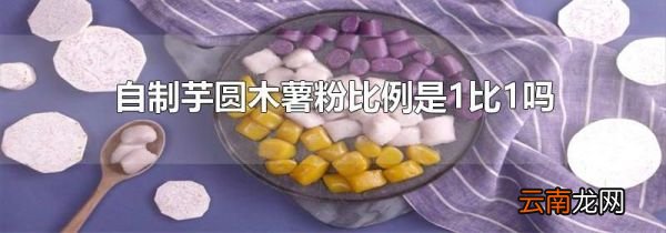 自制芋圆木薯粉比例是1比1吗