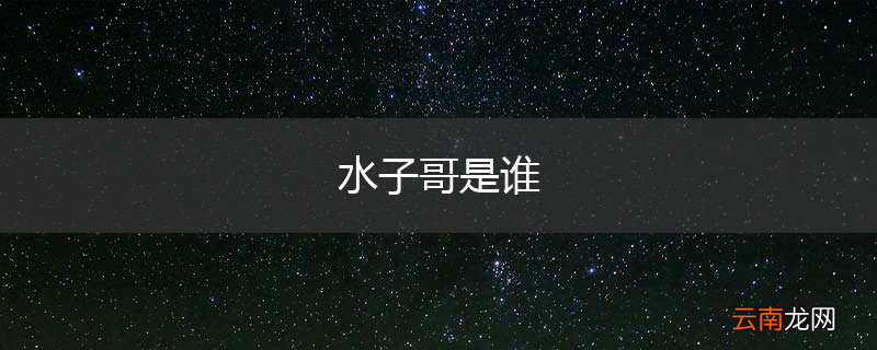 水子哥是谁