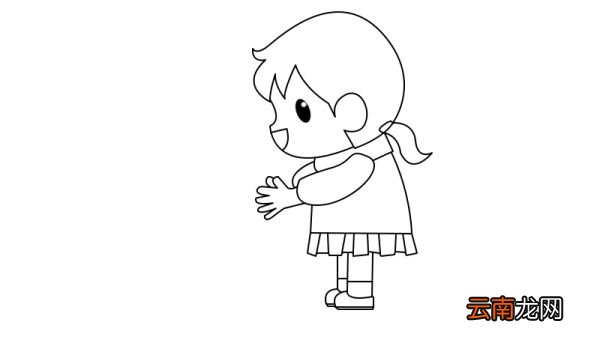 抗击疫情 勤洗手简笔画