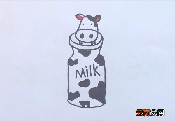 牛奶瓶简笔画