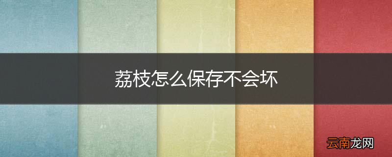 荔枝怎么保存不会坏