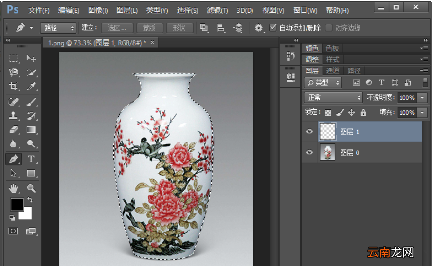 Photoshop中使用钢笔工具抠图具体操作流程