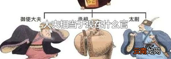 大夫相当于现在什么官