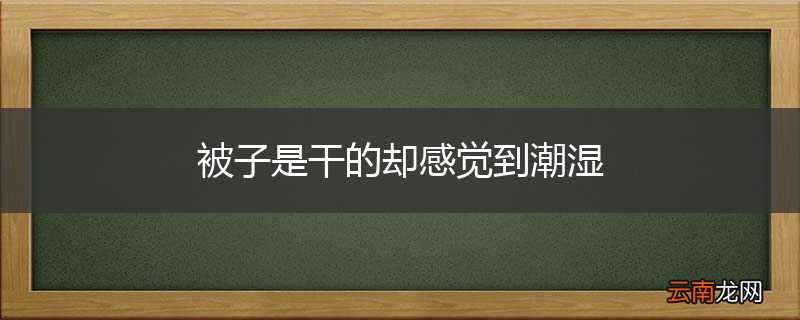 被子是干的却感觉到潮湿