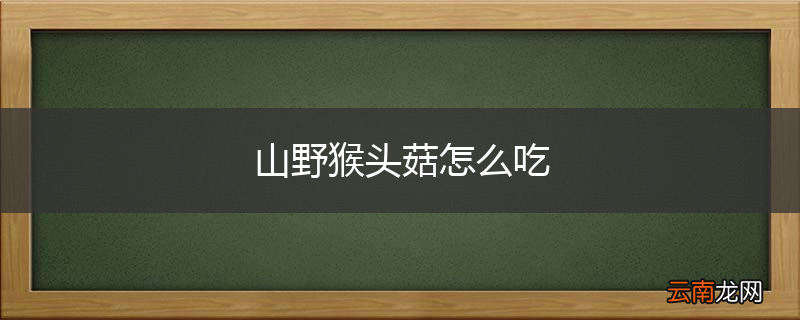山野猴头菇怎么吃