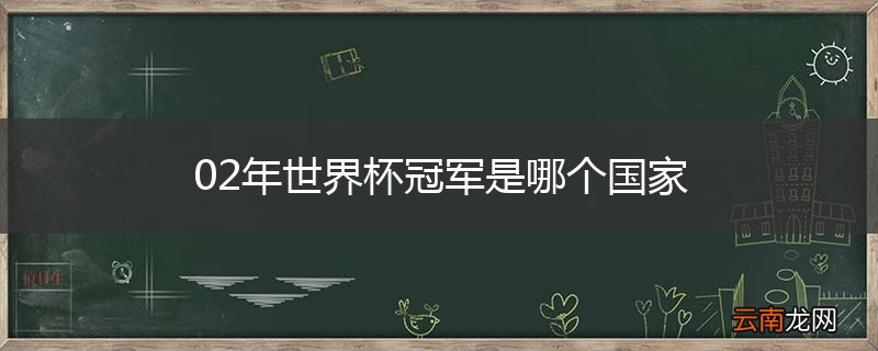 02年世界杯冠军是哪个国家