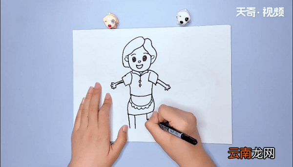 围裙妈妈的简笔画 围裙妈妈的简笔画画报