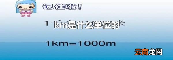 km是什么单位的