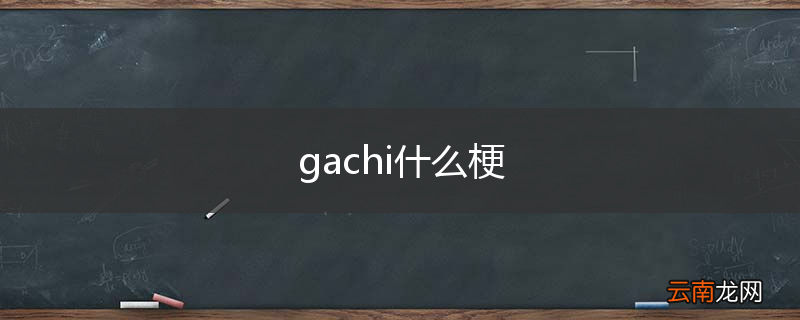 gachi什么梗