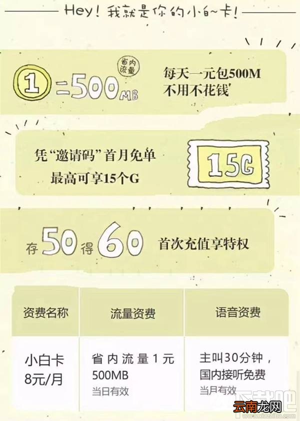 移动小白卡怎么样？移动小白卡资费介绍