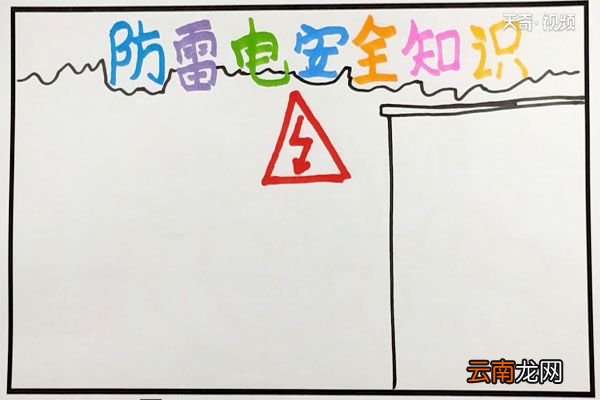 防雷电安全知识手抄报