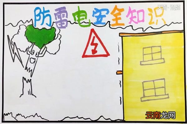 防雷电安全知识手抄报