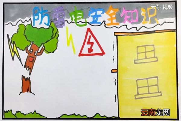 防雷电安全知识手抄报