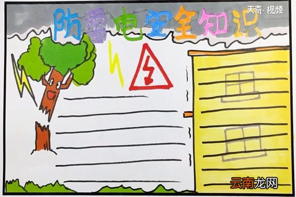 防雷电安全知识手抄报