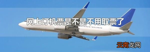 网上订机票是不是不用取票了