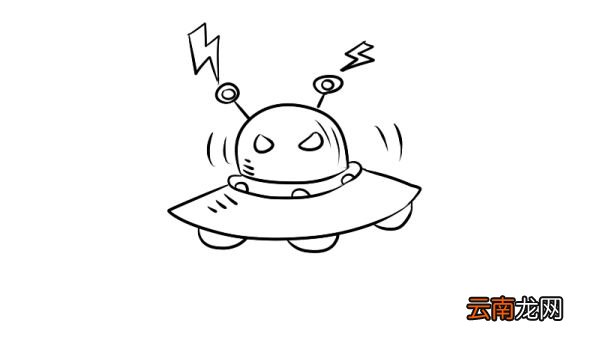 科幻画简笔画